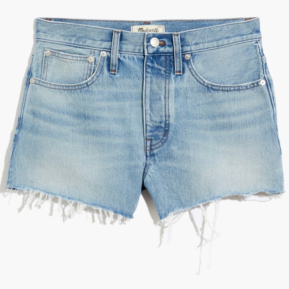 MADEWELL RELAXED DENIM SHORTS IN ROSEMOUNT SIZE 28